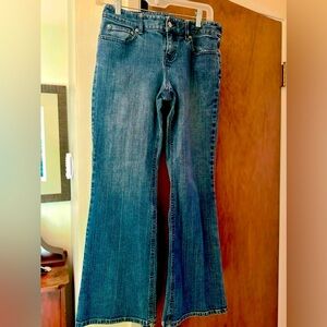 Loft low rise flair jeans